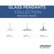 Glass Pendants 1 Light 12 inch Brushed Nickel Pendant Ceiling Light